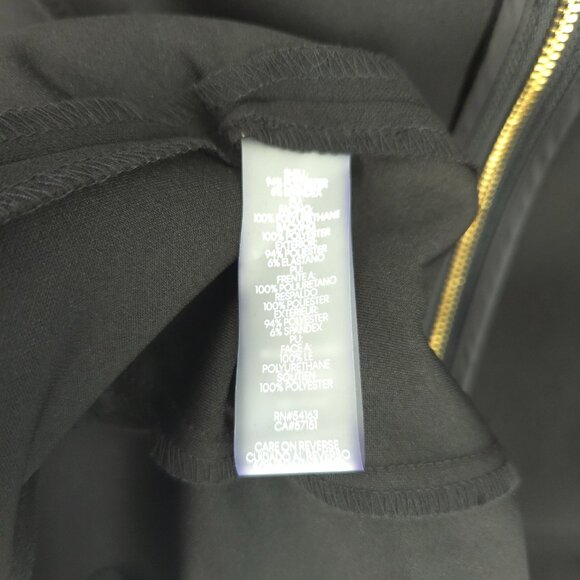 Calvin Klein Crepe Short Sheath Dress Faux Leather Belt Professional Workwear 2 - Picture 15 of 16